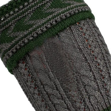 Load image into Gallery viewer, OKTOBERFEST MEN TRACHTEN LOFERL SOCKS DARK GREY GREEN
