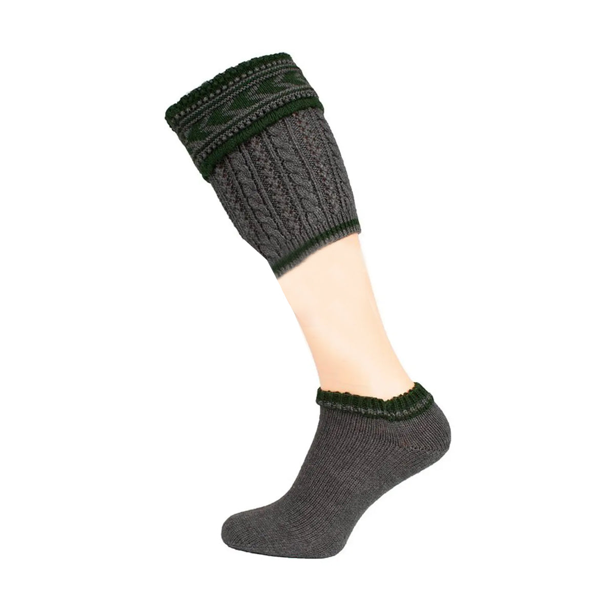 OKTOBERFEST MEN TRACHTEN LOFERL SOCKS DARK GREY GREEN