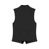 Black vest on a white background