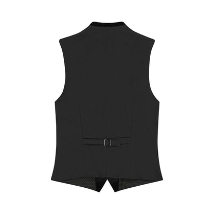 Black vest on a white background