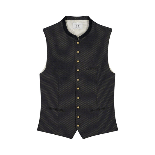 OKTOBERFEST MEN TRACHTEN WAISTCOAT BLACK