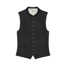 Load image into Gallery viewer, OKTOBERFEST MEN TRACHTEN WAISTCOAT BLACK
