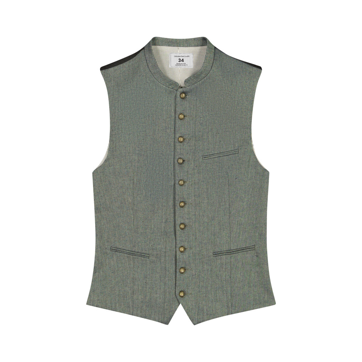 OKTOBERFEST MEN TRACHTEN WAISTCOAT GREY