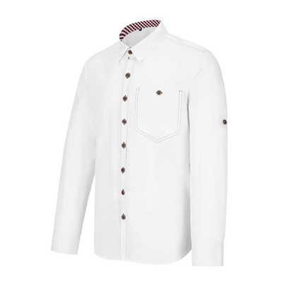 OKTOBERFEST MEN TRACHTEN WHITE SHIRT