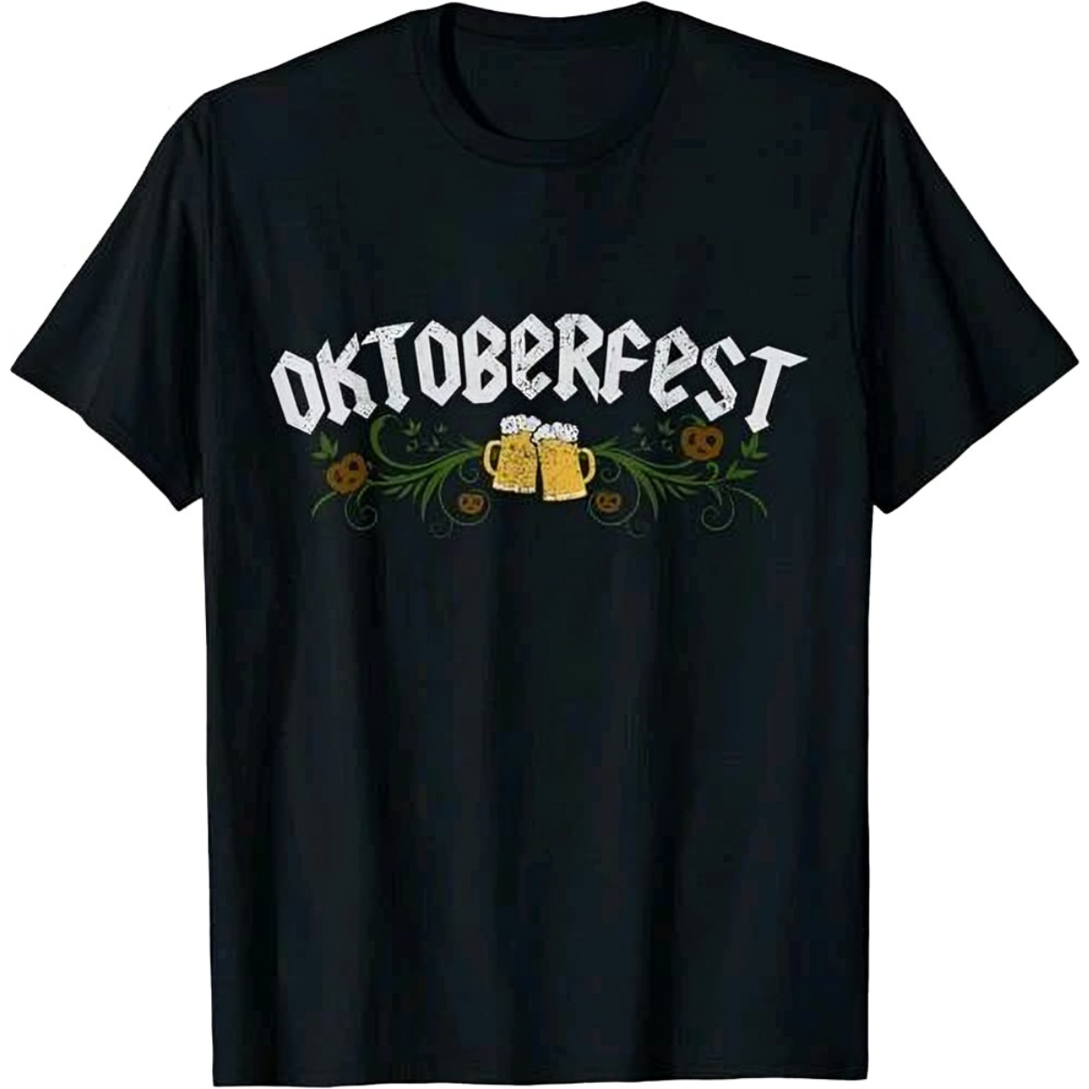 OKTOBERFEST VINTAGE GERMAN TRADITIONAL BAVARIAN BLACK T-Shirt