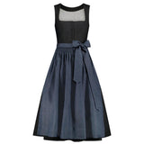 Premium Black Blue Dirndl