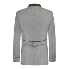 Load image into Gallery viewer, PREMIUM MEN LEDERHOSEN GREY WOOL COAT
