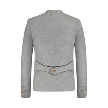 Load image into Gallery viewer, PREMIUM MEN LEDERHOSEN GREY WOOL JACKET
