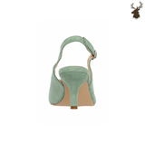 Premium Women Dirndl Slingback Pumps Mint
