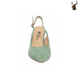 Premium Women Dirndl Slingback Pumps Mint