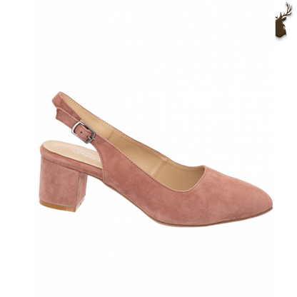 PREMIUM WOMEN DIRNDL SLINGBACK PUMPS PINK