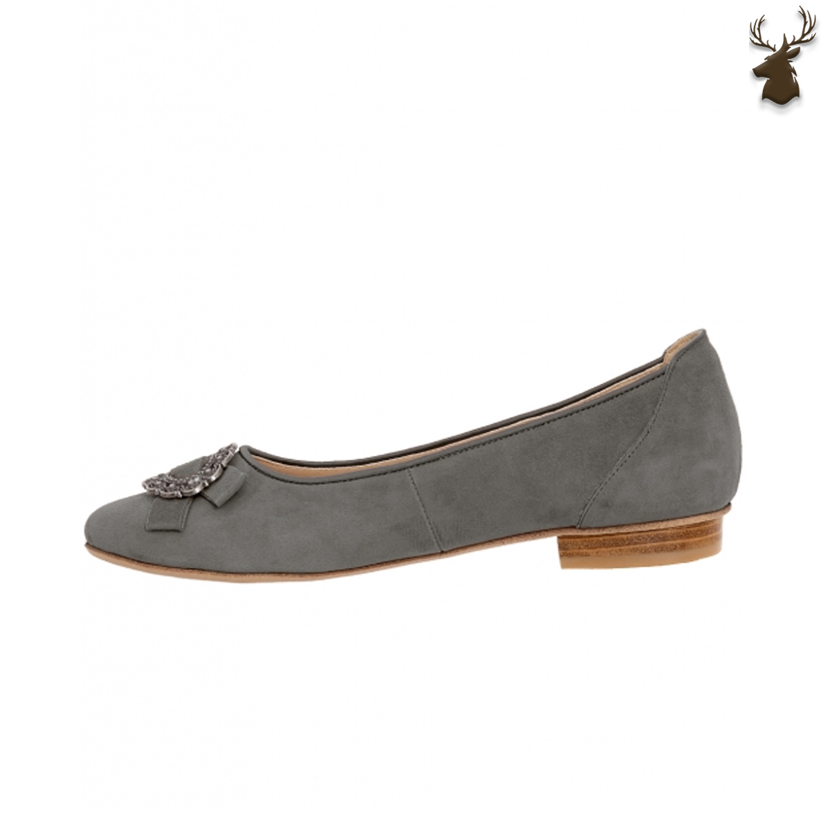 PREMIUM WOMEN OKTOBERFEST BALLERINA PUMPS ANTHRACITE