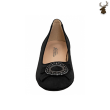 Load image into Gallery viewer, PREMIUM WOMEN OKTOBERFEST BALLERINA PUMPS BLACK
