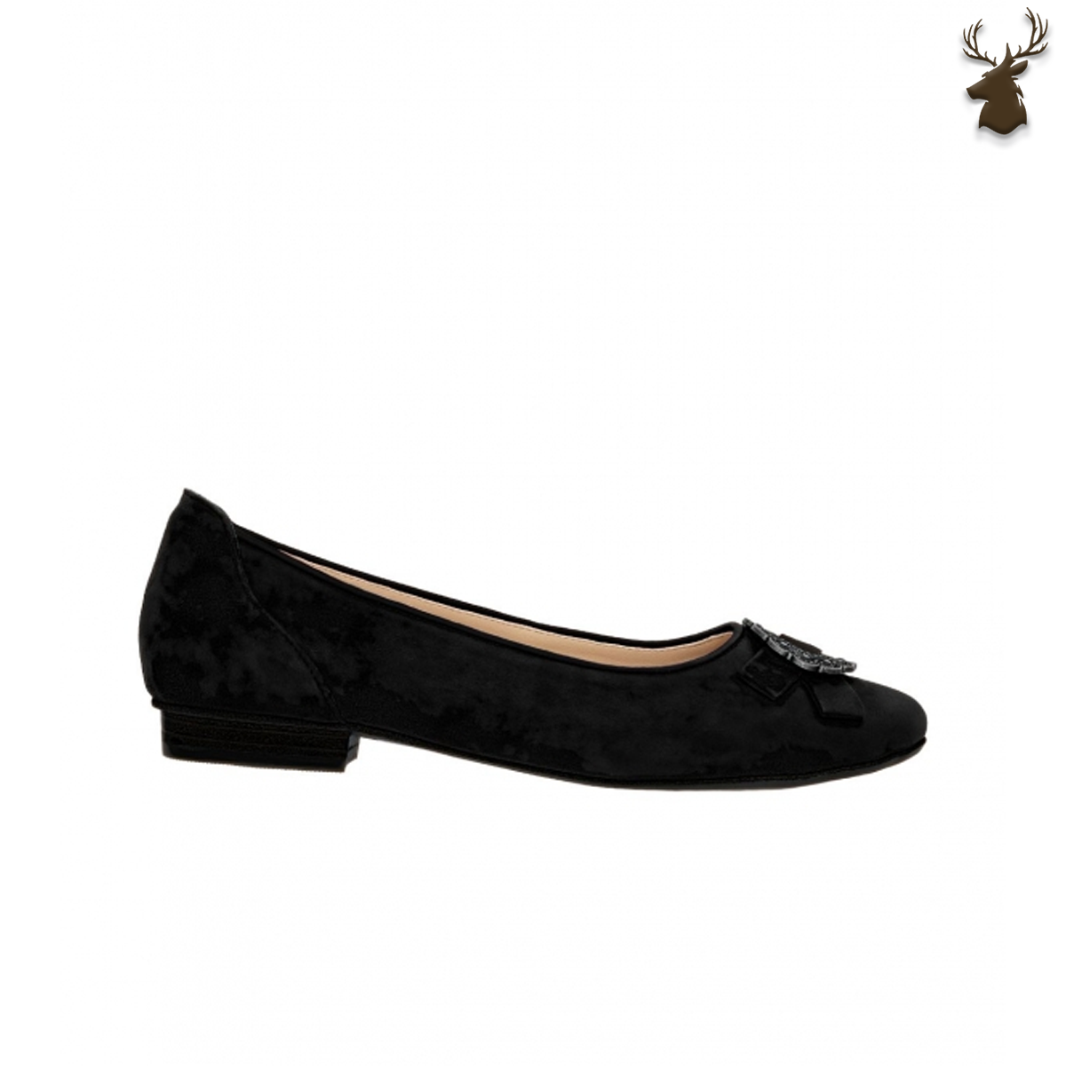 PREMIUM WOMEN OKTOBERFEST BALLERINA PUMPS BLACK