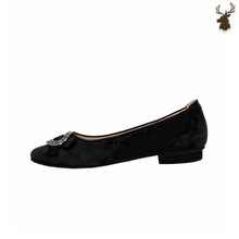 Load image into Gallery viewer, PREMIUM WOMEN OKTOBERFEST BALLERINA PUMPS BLACK
