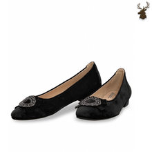 Load image into Gallery viewer, PREMIUM WOMEN OKTOBERFEST BALLERINA PUMPS BLACK
