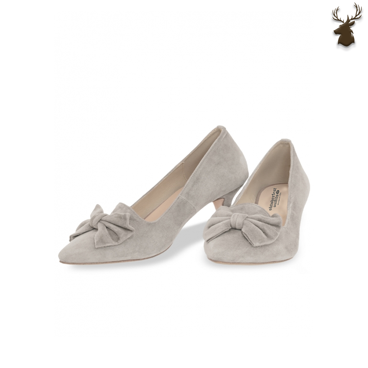 PREMIUM WOMEN OKTOBERFEST COURT SHOES GREY