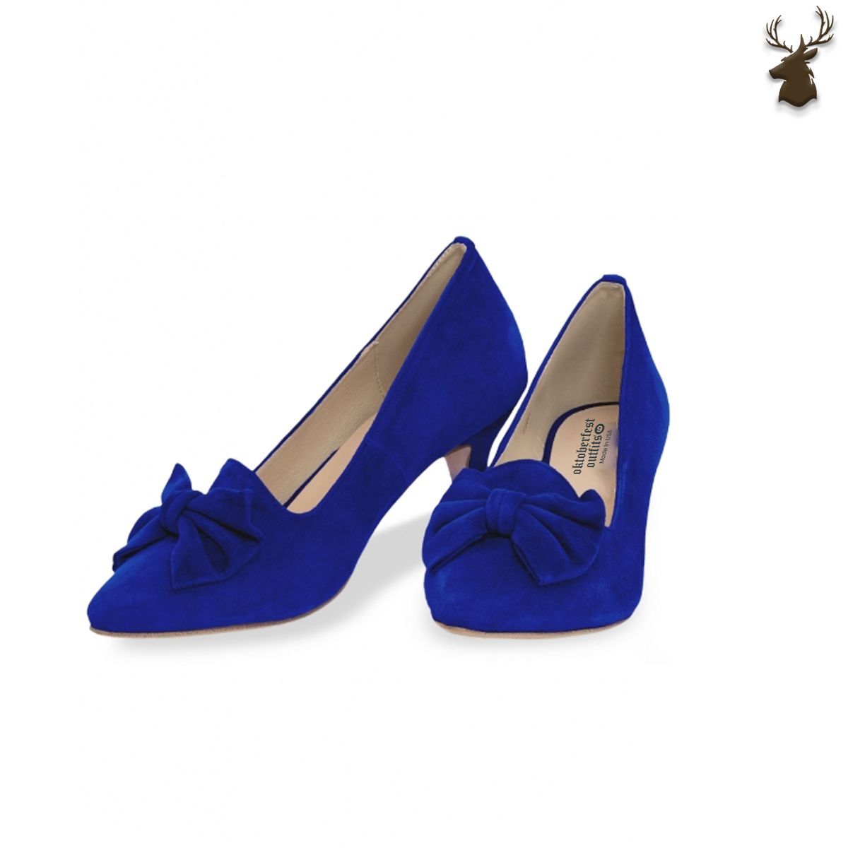 Premium Women Oktoberfest Court Shoes Royal Blue Oktoberfest Outfits