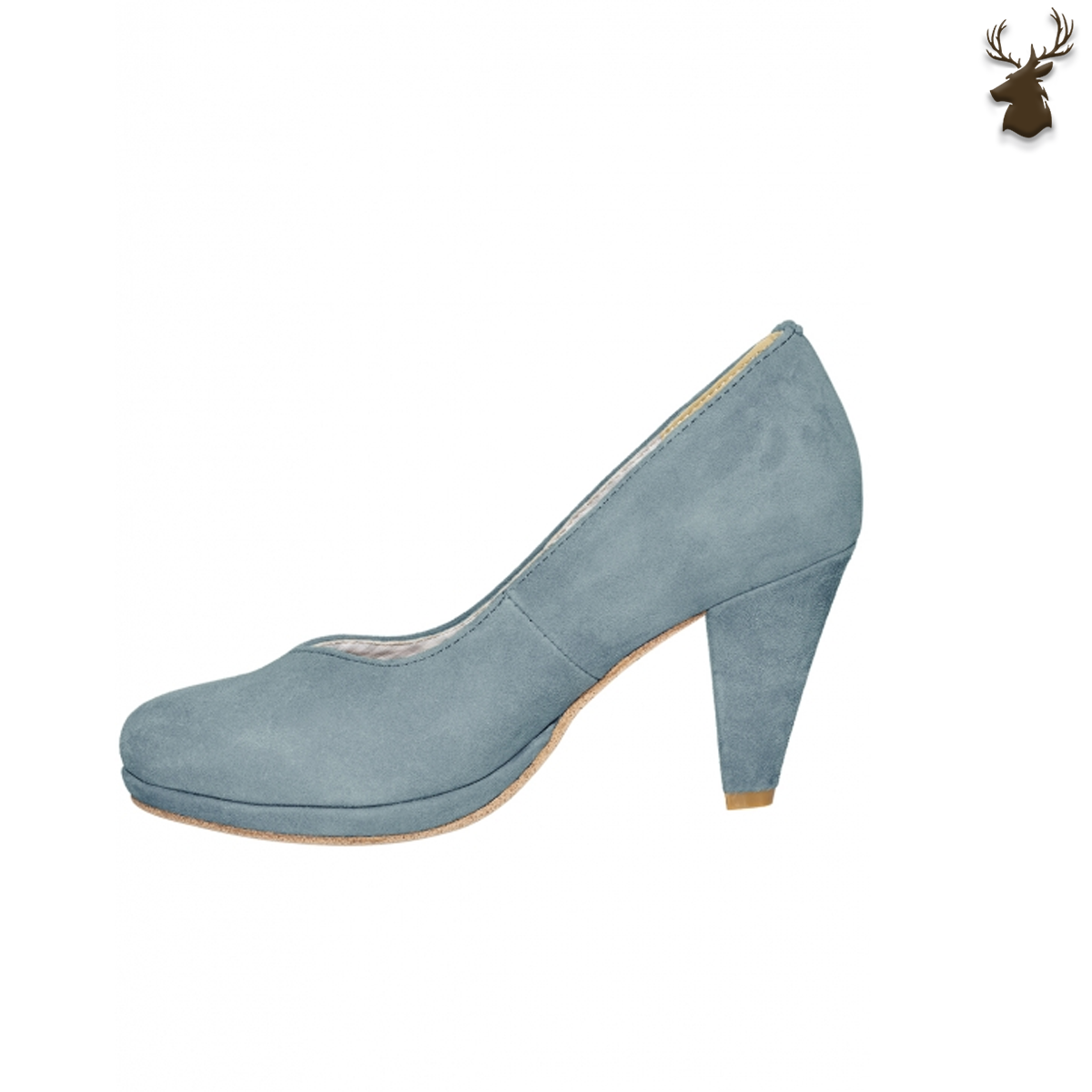 Premium Women Oktoberfest Pumps Licht Blue