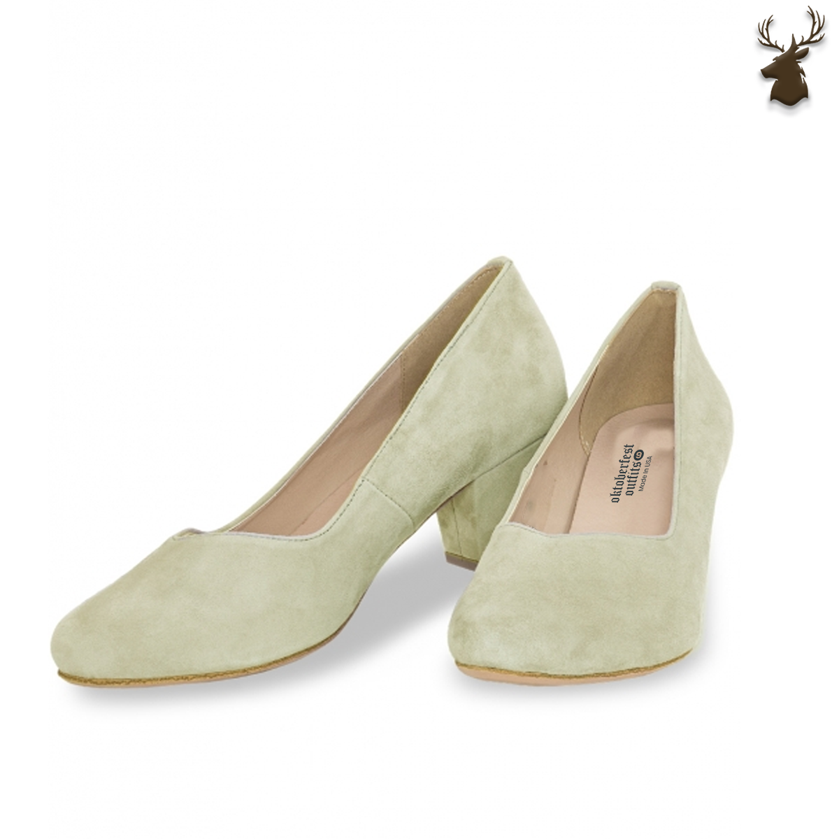 Premium Women Oktoberfest Pumps Pastel Green