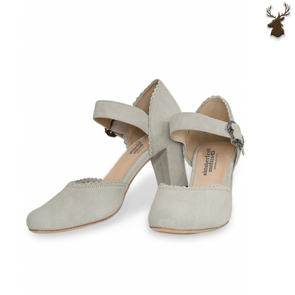 PREMIUM WOMEN OKTOBERFEST STRAP D'ORSAY SHOES GREY