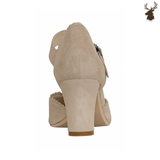 Premium Women Oktoberfest Strap D'orsay Shoes Taupe
