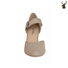 Load image into Gallery viewer, PREMIUM WOMEN OKTOBERFEST STRAP D&#39;ORSAY SHOES TAUPE
