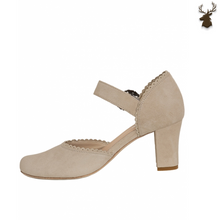 Load image into Gallery viewer, PREMIUM WOMEN OKTOBERFEST STRAP D&#39;ORSAY SHOES TAUPE
