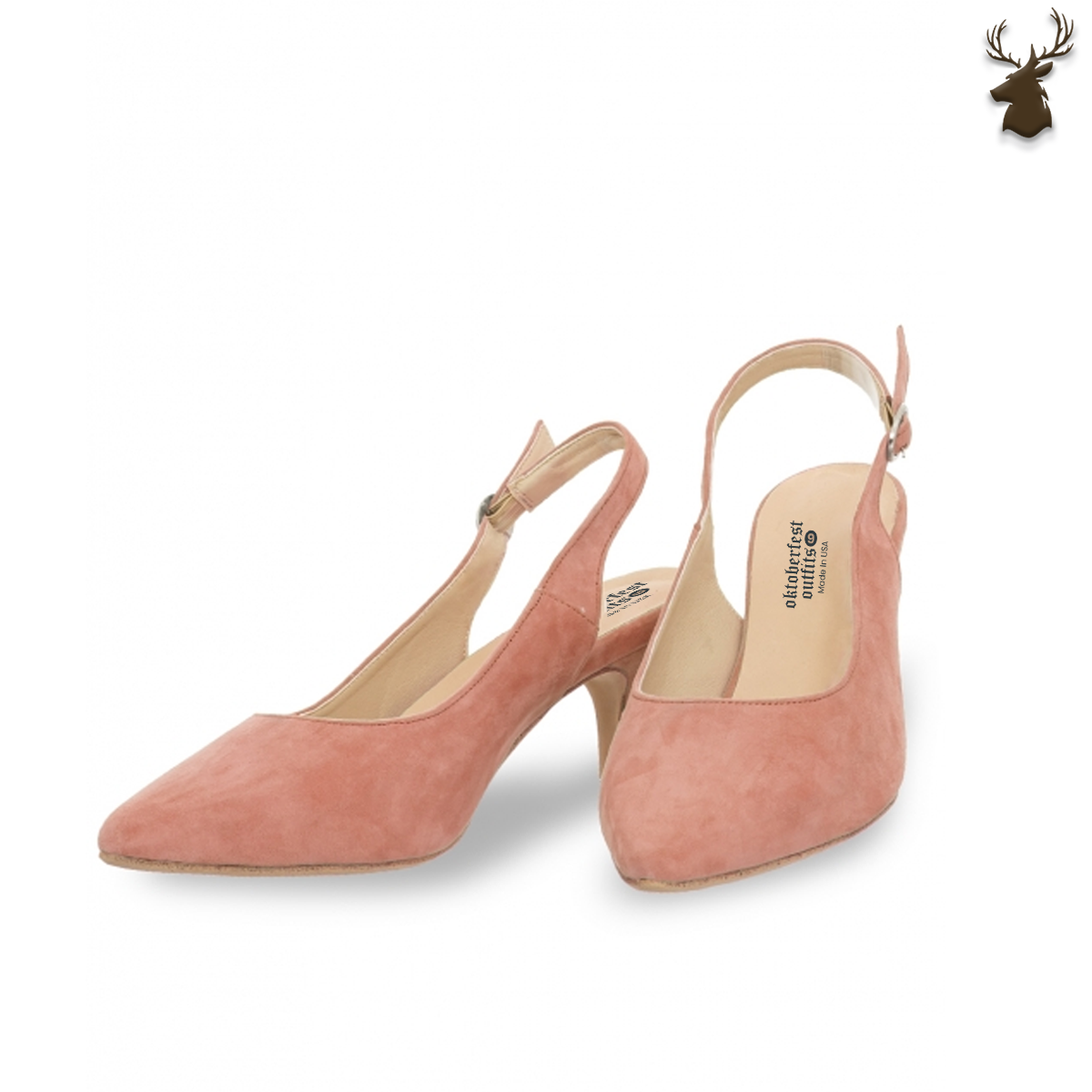 Premium Women Slingback Pumps Old Pink