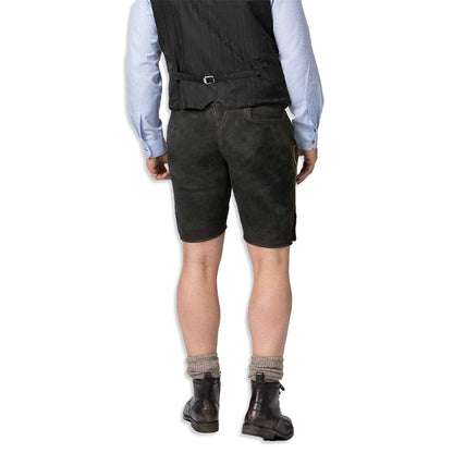 Regal Black Lederhosen