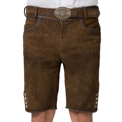 Slim Fit Brown Lederhosen
