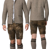 Slim Fit Brown Lederhosen