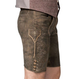 Slim Fit Dark Brown Lederhosen
