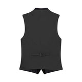 Black vest on a white background