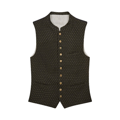 Trachten Charcoal Brown Vest