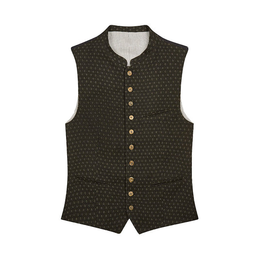 Trachten Charcoal Brown Vest