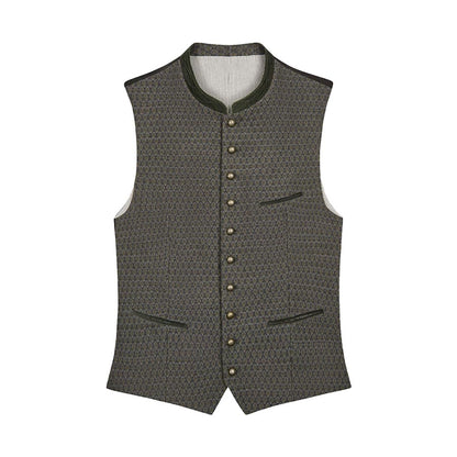 Trachten Vest Charcoal Brown