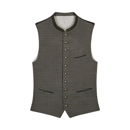 Trachten Vest Charcoal Brown