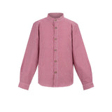 Kids Trachten Red and white checkered shirt on a white background