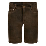 Brown shorts on a white background