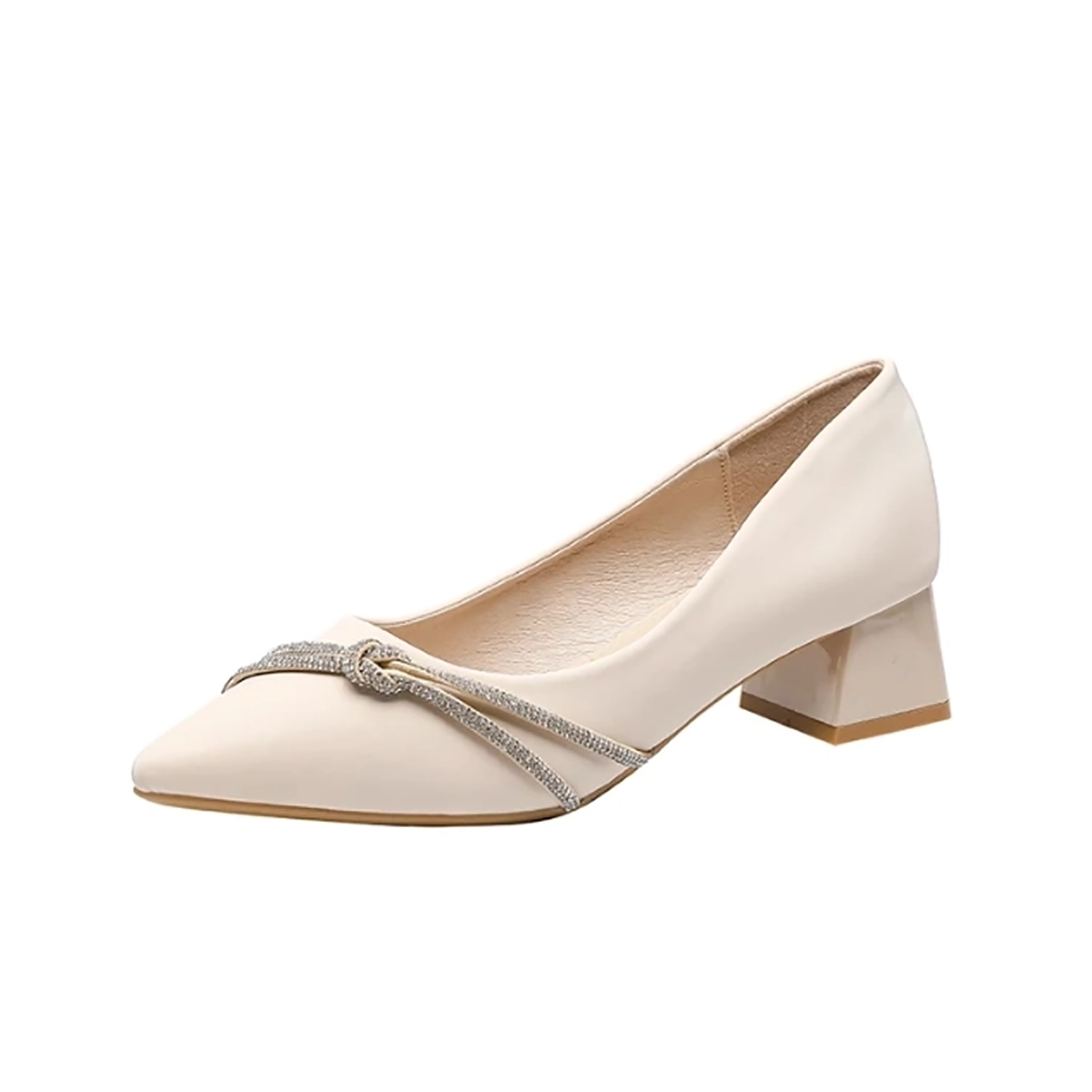 Women Dirndl Pumps Beige