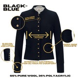 Bavarian Dirndl Jacket Black-Blue